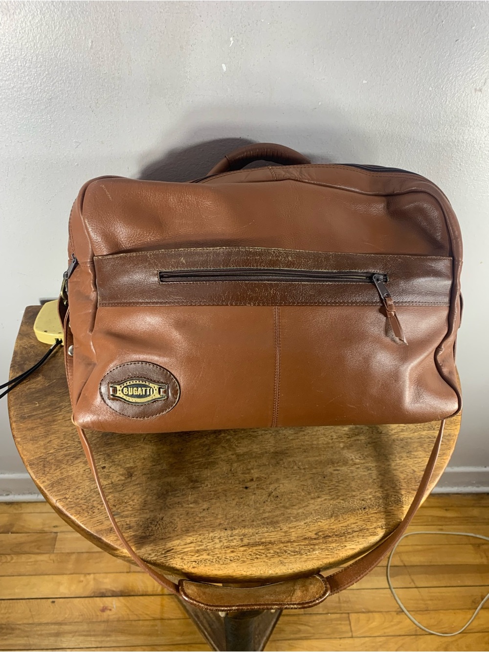 Vintage 70s Bugatti sports travel weekender Unisex leather bag - Picture 2 of 13